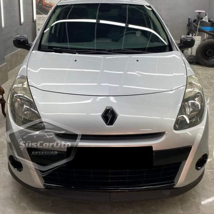 Renault Clio 3 2005-2013 Compatible Universal Astra H Lip Flexible Labio Delantero 2 Piezas Bajo Parachoques Lengüeta Guardabarros Adicional Delantero
