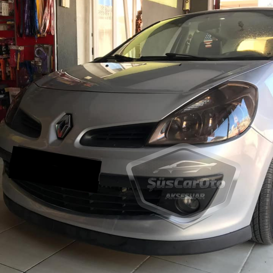 Renault Clio 3 2005-2013 Compatible Universal Astra H Lip Flexible Labio Delantero 2 Piezas Bajo Parachoques Lengüeta Guardabarros Adicional Delantero