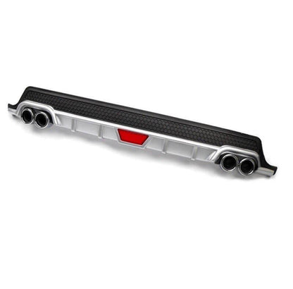 Difusor con aspecto de escape de 4 salidas para parachoques Renault Clio 3 Hb