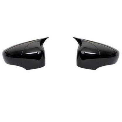 Renault Clio 4 2012-2019 Tapa de Espejo Batwing Piano Black Plástico ABS