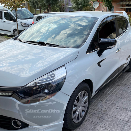Renault Clio 4 2012-2019 Tapa de Espejo Batwing Piano Black Plástico ABS