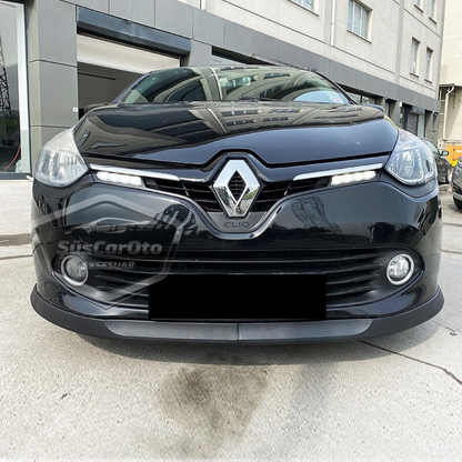 Renault Clio 4 2012-2020 Compatible Labio delantero flexible universal Astra H de 2 piezas, extensión de parachoques delantero