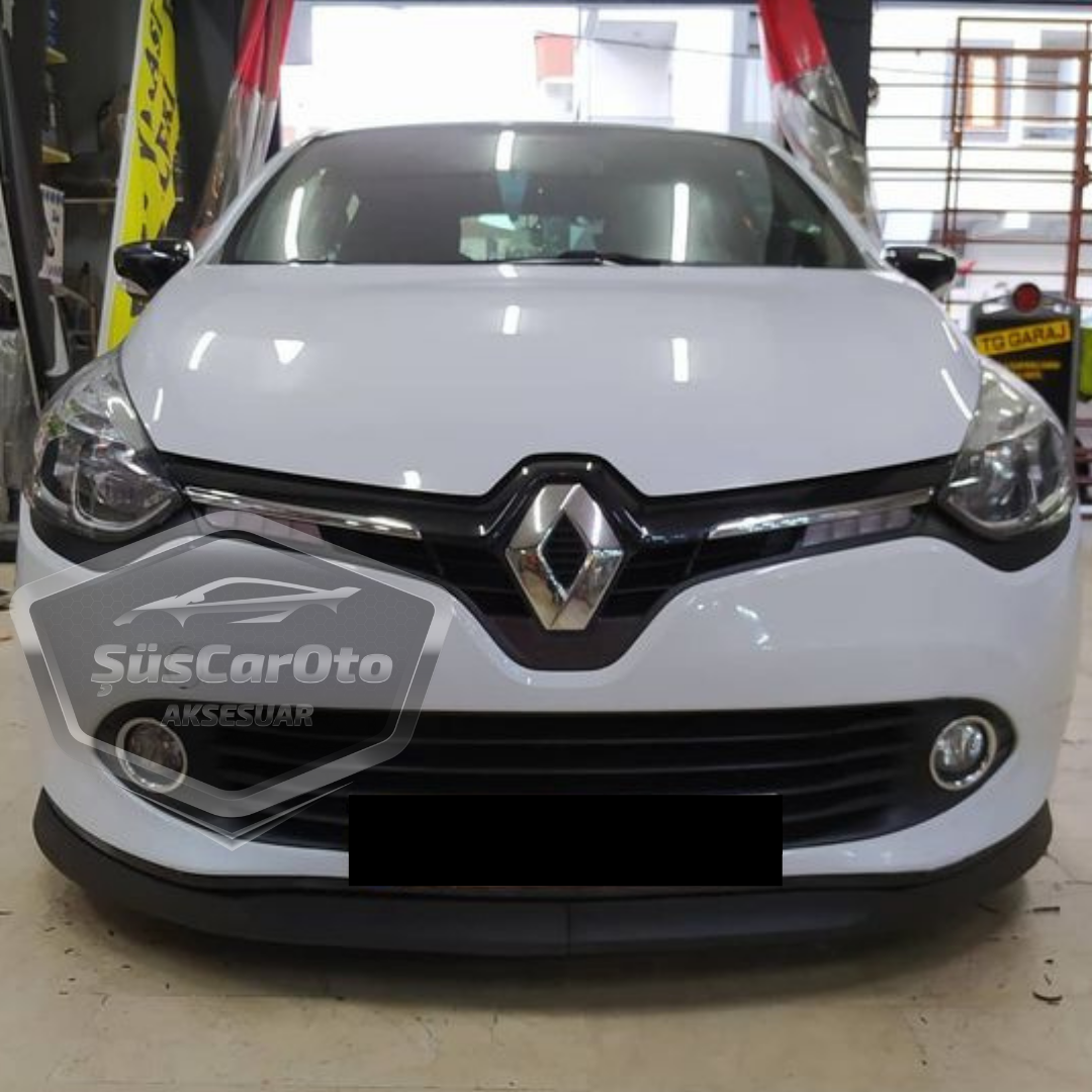 Renault Clio 4 2012-2020 Compatible Labio delantero flexible universal Astra H de 2 piezas, extensión de parachoques delantero