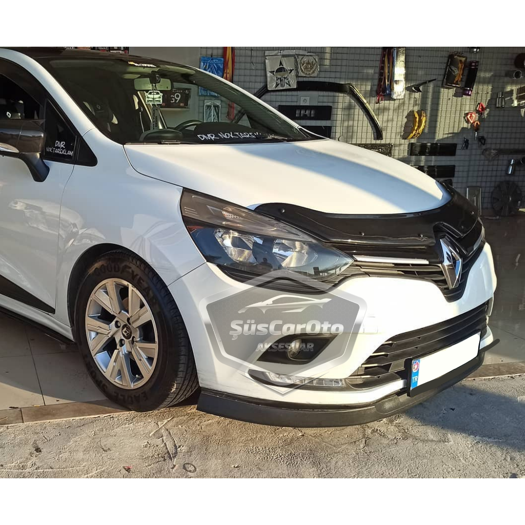 Renault Clio 4 2012-2020 Compatible Labio delantero flexible universal Astra H de 2 piezas, extensión de parachoques delantero
