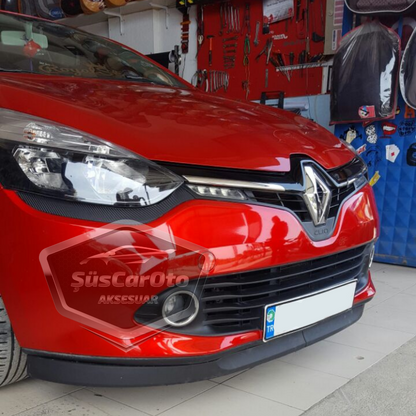 Renault Clio 4 2012-2020 Compatible Labio delantero flexible universal Astra H de 2 piezas, extensión de parachoques delantero
