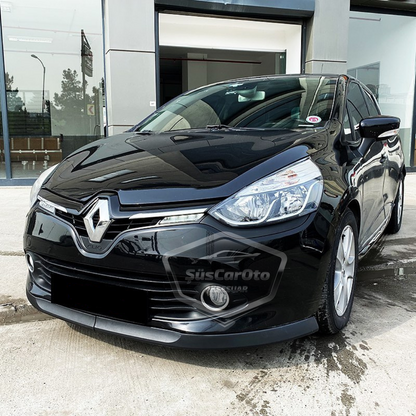 Renault Clio 4 2012-2020 Compatible Labio delantero flexible universal Astra H de 2 piezas, extensión de parachoques delantero