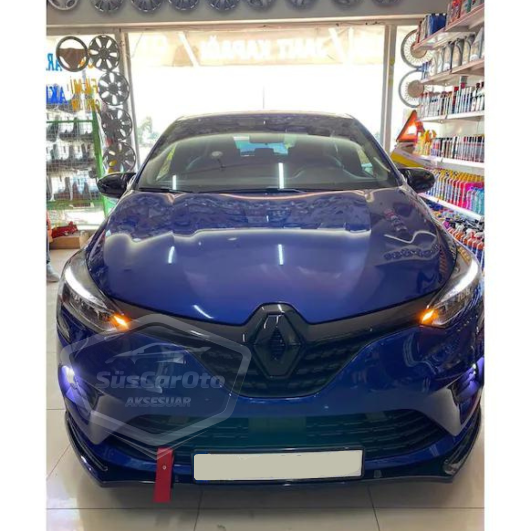 Tapa de espejo retrovisor de murciélago para Renault Clio 5 2019 en adelante, negro piano, plástico ABS