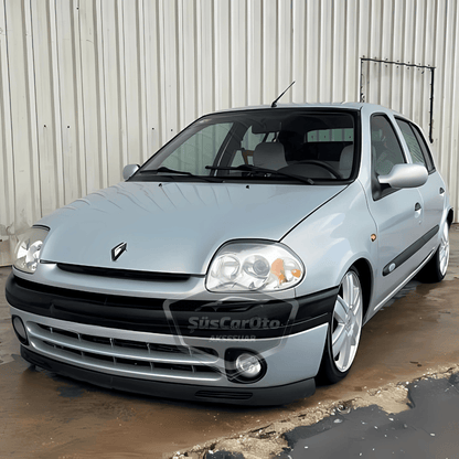 Renault Clio Symbol Hb&Sedan 1998-2002 Compatible Labio Universal V2 Laguna Flexible para Parachoques Delantero, 2 Piezas, Spoiler Inferior, Faldones Delanteros