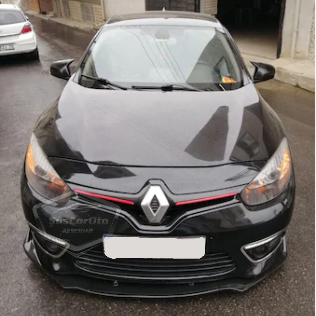Renault Fluence 2009-2016 Cubierta de espejo lateral Batman Piano Negro Plástico ABS