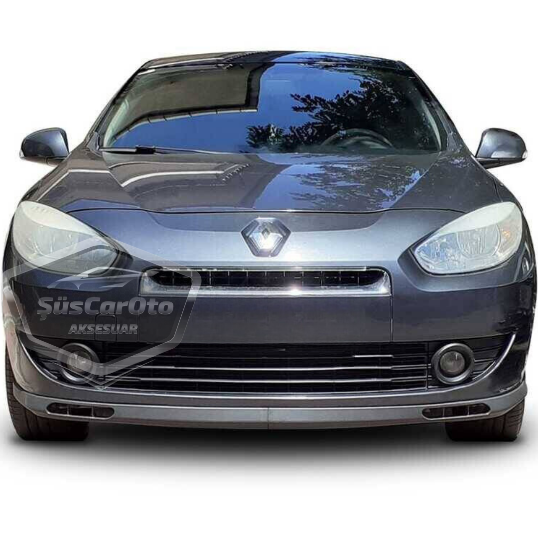 Renault Fluence 2009-2016 Labio Universal Flexible para Laguna, Labio Delantero, 2 Piezas, Spoiler Inferior de Parachoques, Faldón Delantero
