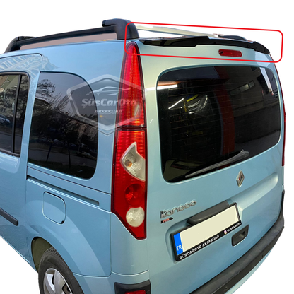 Renault Kangoo 2 2008-2021 Multix Compatible Alerón Murciélago Negro Brillante Piano Goma Maletero Moldura Alerón Trasero