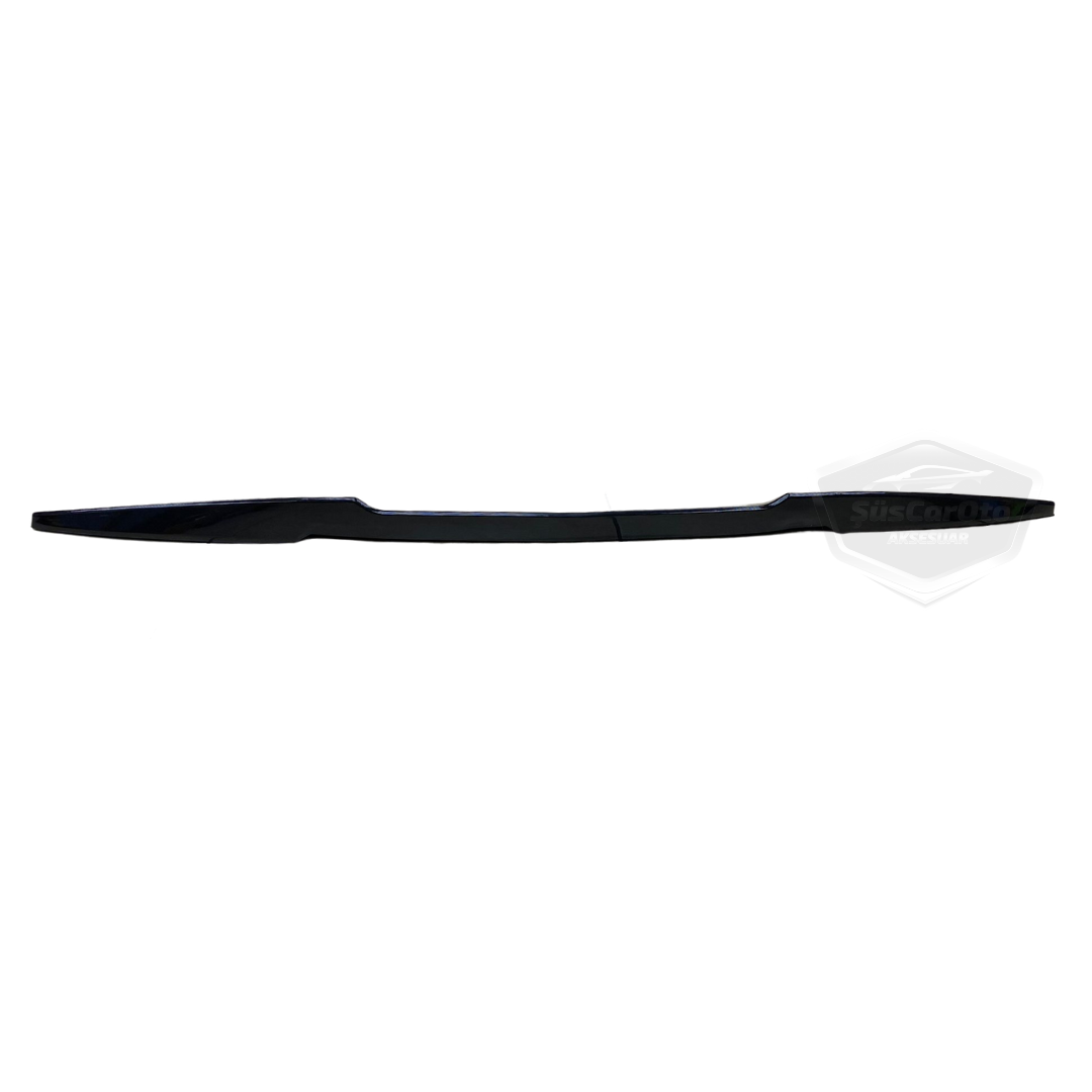 Renault Kangoo 2 2008-2021 Multix Compatible Alerón Murciélago Negro Brillante Piano Goma Maletero Moldura Alerón Trasero