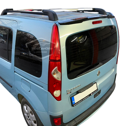 Renault Kangoo 2 2008-2021 Multix Compatible Alerón Murciélago Negro Brillante Piano Goma Maletero Moldura Alerón Trasero