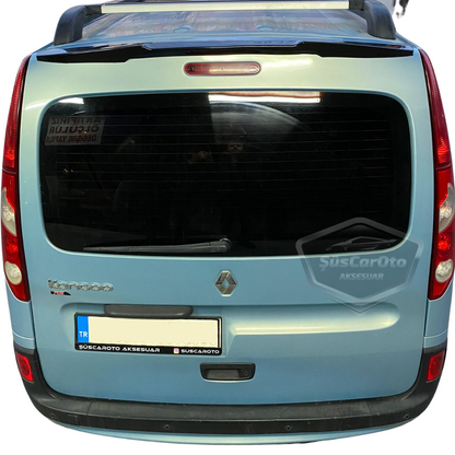 Renault Kangoo 2 2008-2021 Multix Compatible Alerón Murciélago Negro Brillante Piano Goma Maletero Moldura Alerón Trasero