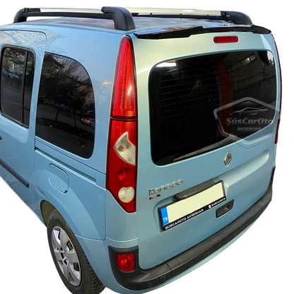 Renault Kangoo 2 2008-2021 Multix Compatible Alerón Murciélago Negro Brillante Piano Goma Maletero Moldura Alerón Trasero
