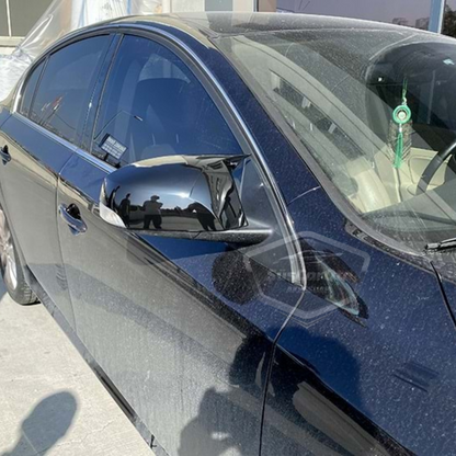 Renault Latitude 2010-2015 Cubre Espejo Murciélago Batman Plástico ABS Negro Piano