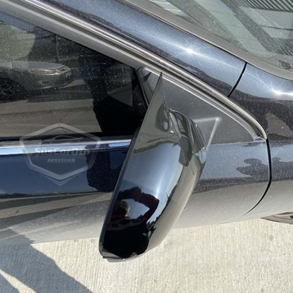 Renault Latitude 2010-2015 Cubre Espejo Murciélago Batman Plástico ABS Negro Piano