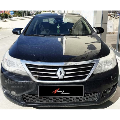 Renault Latitude 2010-2015 Cubre Espejo Murciélago Batman Plástico ABS Negro Piano