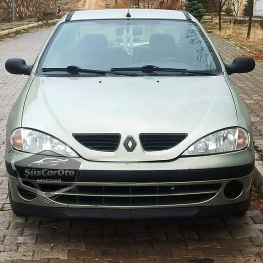 Renault Megane 1 1995-2003 Compatible Universal Astra H Labio Flexible Delantero de 2 Piezas, Spoiler Inferior Paragolpes, Babero Delantero