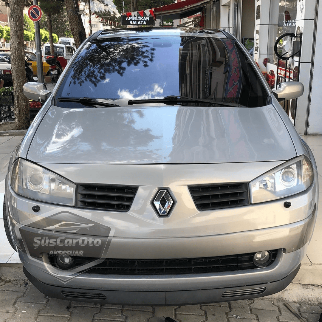 Renault Megane 2 2003-2008 Compatible Universal V2 Laguna Lip Flexible Labio Delantero 2 Piezas Separador Alerón Inferior de Parachoques Delantero