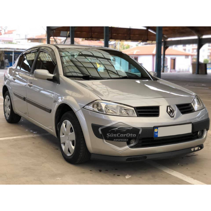 Renault Megane 2 2003-2008 Compatible Labio Delantero Flexible Universal Laguna Lip 2 Piezas Spoiler Delantero Aditamento Parachoques Bajo