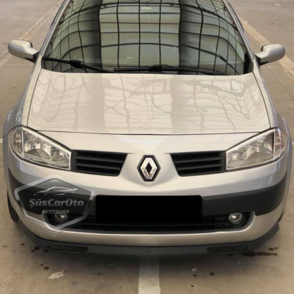 Renault Megane 2 2003-2008 Compatible Labio Delantero Flexible Universal Laguna Lip 2 Piezas Spoiler Delantero Aditamento Parachoques Bajo