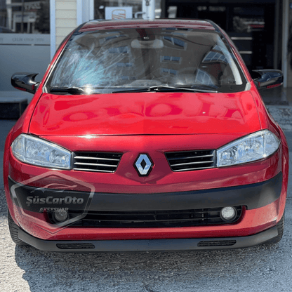 Renault Megane 2 2003-2008 Compatible Universal V2 Laguna Lip Flexible Labio Delantero 2 Piezas Separador Alerón Inferior de Parachoques Delantero