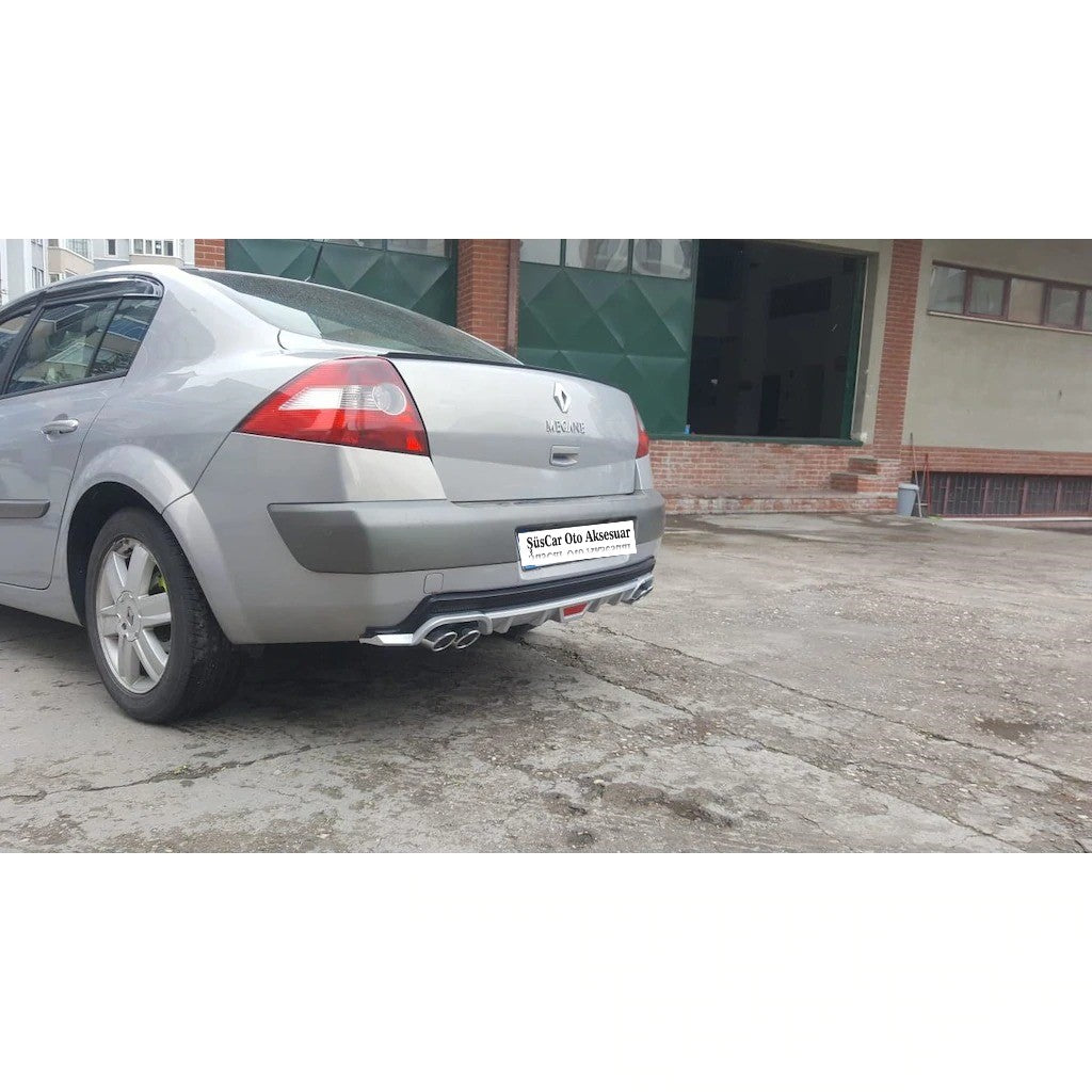 Difusor de parachoques de 4 escapes para Renault Megane 2 Sedán