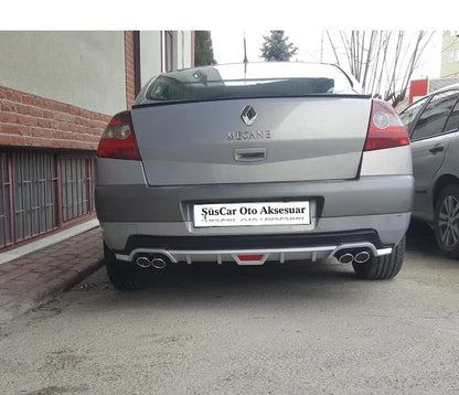Difusor de parachoques de 4 escapes para Renault Megane 2 Sedán