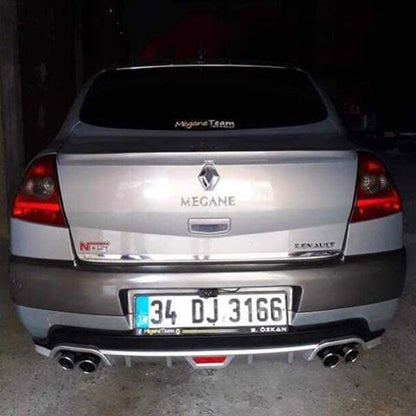 Difusor de parachoques de 4 escapes para Renault Megane 2 Sedán