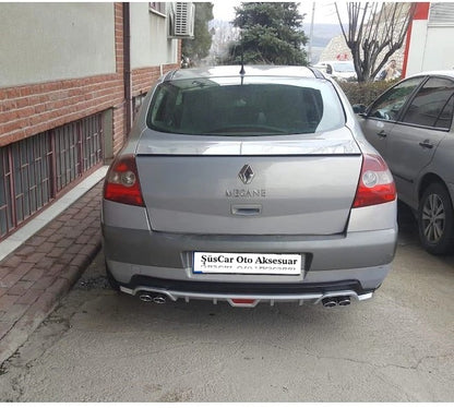 Difusor de parachoques de 4 escapes para Renault Megane 2 Sedán