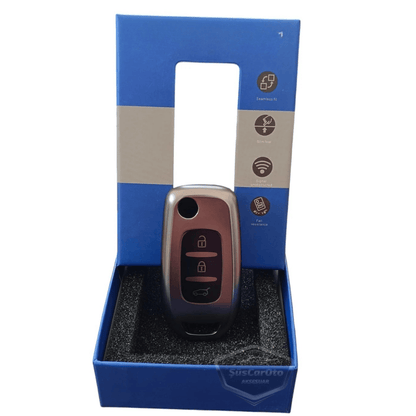 Funda de silicona para llave plegable compatible con Renault Megane 4 Clio 5 Kadjar Captur Koleos, carcasa para llave de coche, llavero amortiguador, gris titanio oscuro PNT121