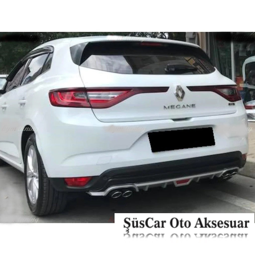 Renault Megane 4 Hb Difusor Trasero con Aspecto de Escape de 4 Salidas