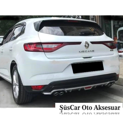 Renault Megane 4 Hb Difusor Trasero con Aspecto de Escape de 4 Salidas