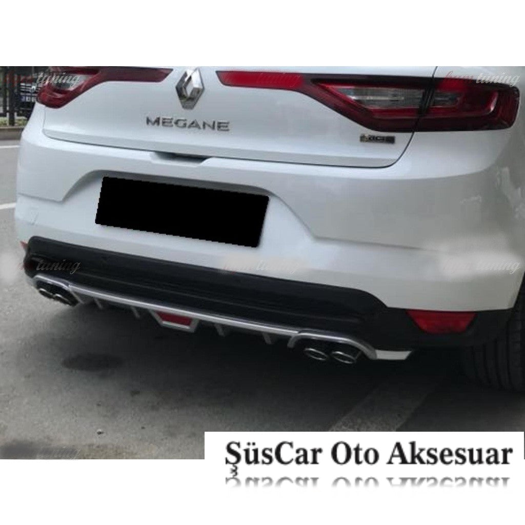 Renault Megane 4 Hb Difusor Trasero con Aspecto de Escape de 4 Salidas