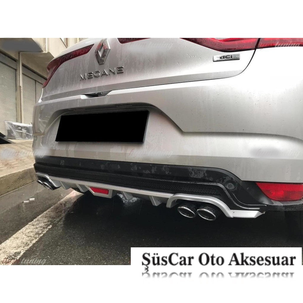 Renault Megane 4 Hb Difusor Trasero con Aspecto de Escape de 4 Salidas