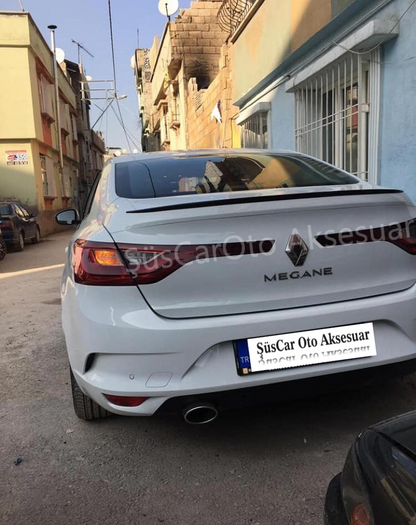 Spoiler de maletero Renault Megane 4 Sedan Piano Black-Blanco
