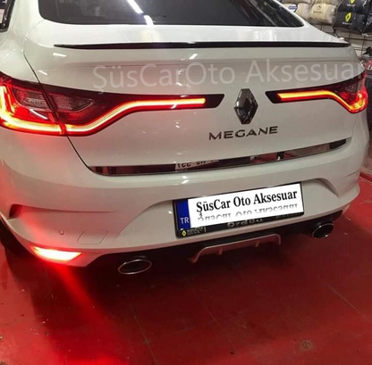 Spoiler de maletero Renault Megane 4 Sedan Piano Black-Blanco
