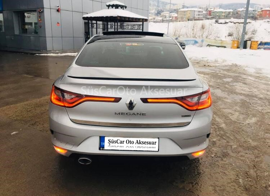 Spoiler de maletero Renault Megane 4 Sedan Piano Black-Blanco