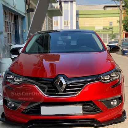Renault Megane 4 (2016 en adelante) Tapa de Espejo Retrovisor Batman Murciélago Negro Piano Plástico ABS
