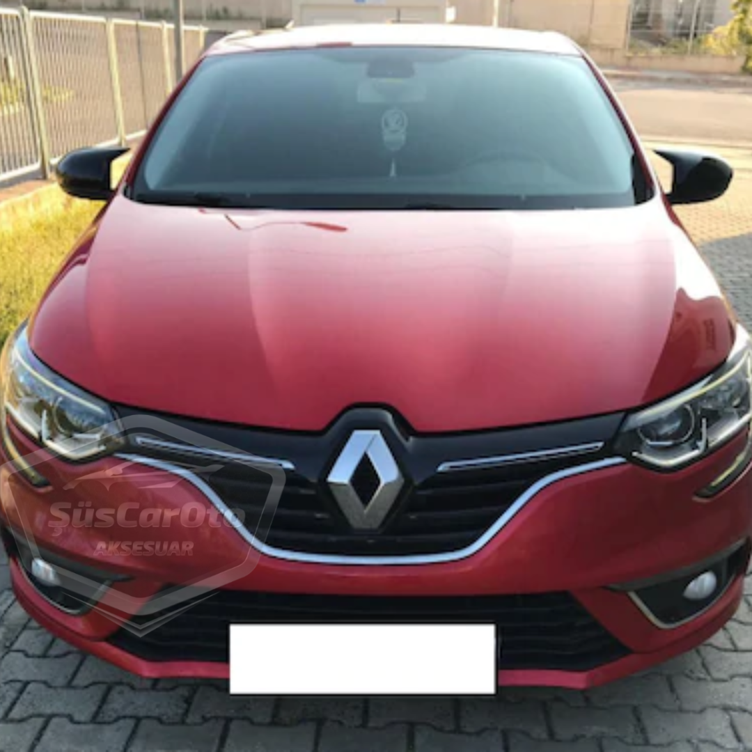 Renault Megane 4 (2016 en adelante) Tapa de Espejo Retrovisor Batman Murciélago Negro Piano Plástico ABS