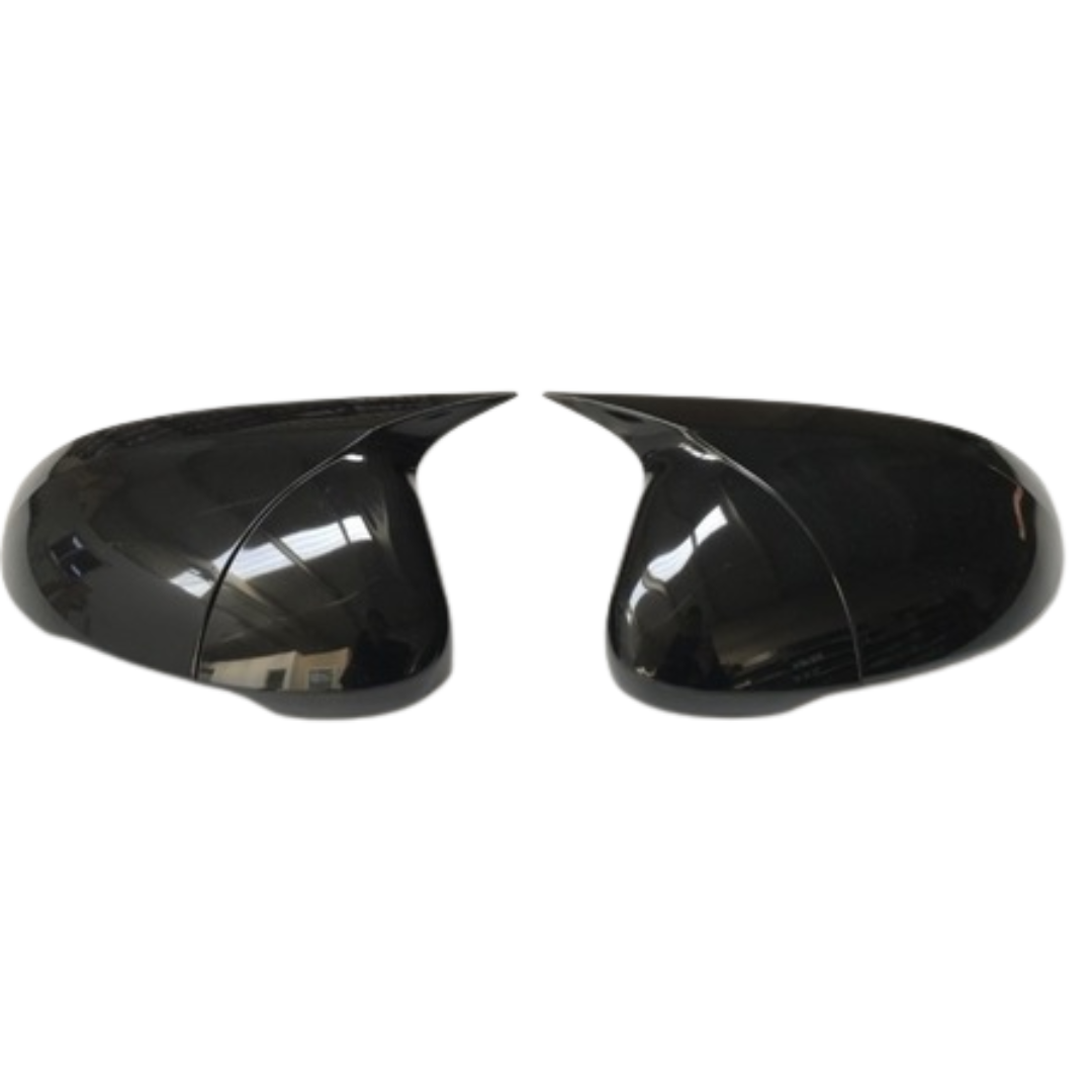 Renault Megane 4 (2016 en adelante) Tapa de Espejo Retrovisor Batman Murciélago Negro Piano Plástico ABS