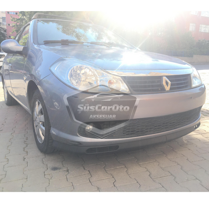 Renault Symbol 2008-2012 Thalia Compatible Universal Laguna Lip Spoiler Flexible Labio Delantero 2 Piezas Separador Delantero Faldón Delantero