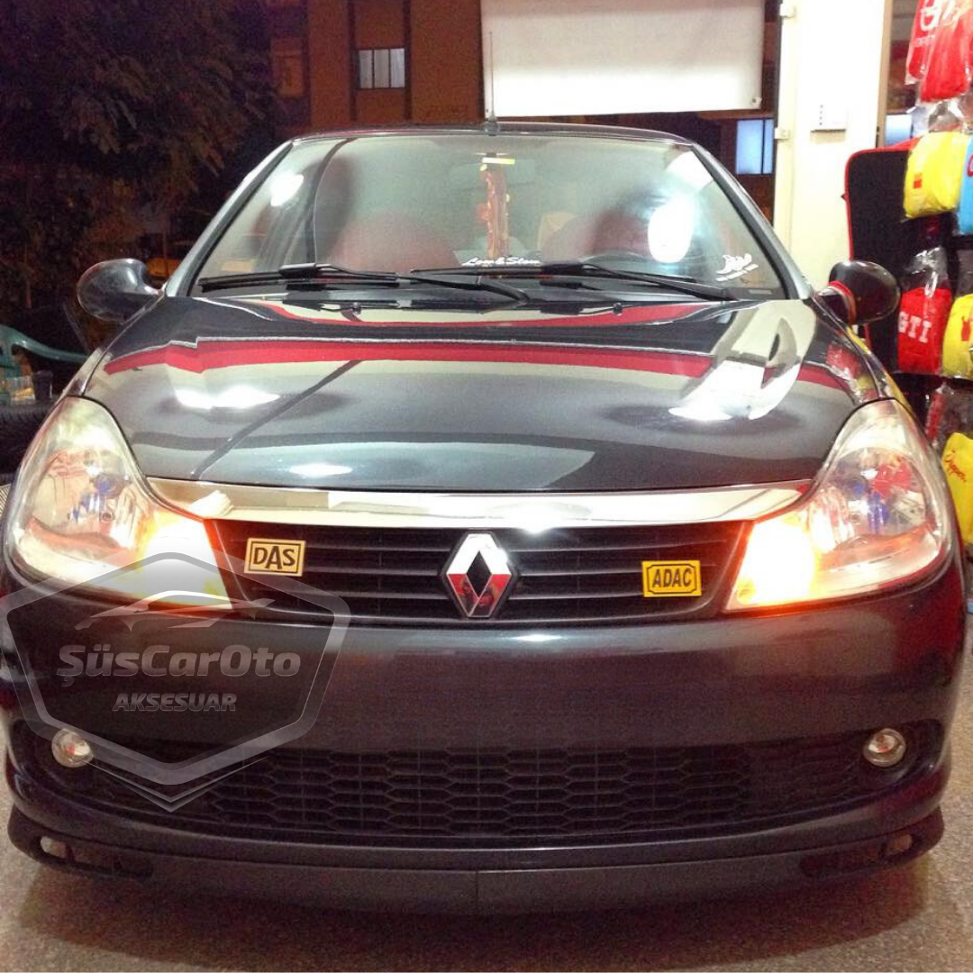 Renault Symbol 2008-2012 Thalia Compatible Universal Laguna Lip Spoiler Flexible Labio Delantero 2 Piezas Separador Delantero Faldón Delantero
