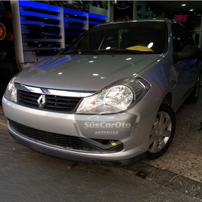 Renault Symbol 2008-2012 Thalia Compatible Universal Laguna Lip Spoiler Flexible Labio Delantero 2 Piezas Separador Delantero Faldón Delantero