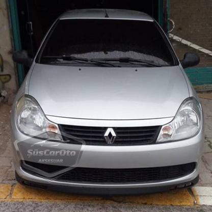 Renault Symbol 2008-2012 Thalia Compatible Universal Laguna Lip Spoiler Flexible Labio Delantero 2 Piezas Separador Delantero Faldón Delantero