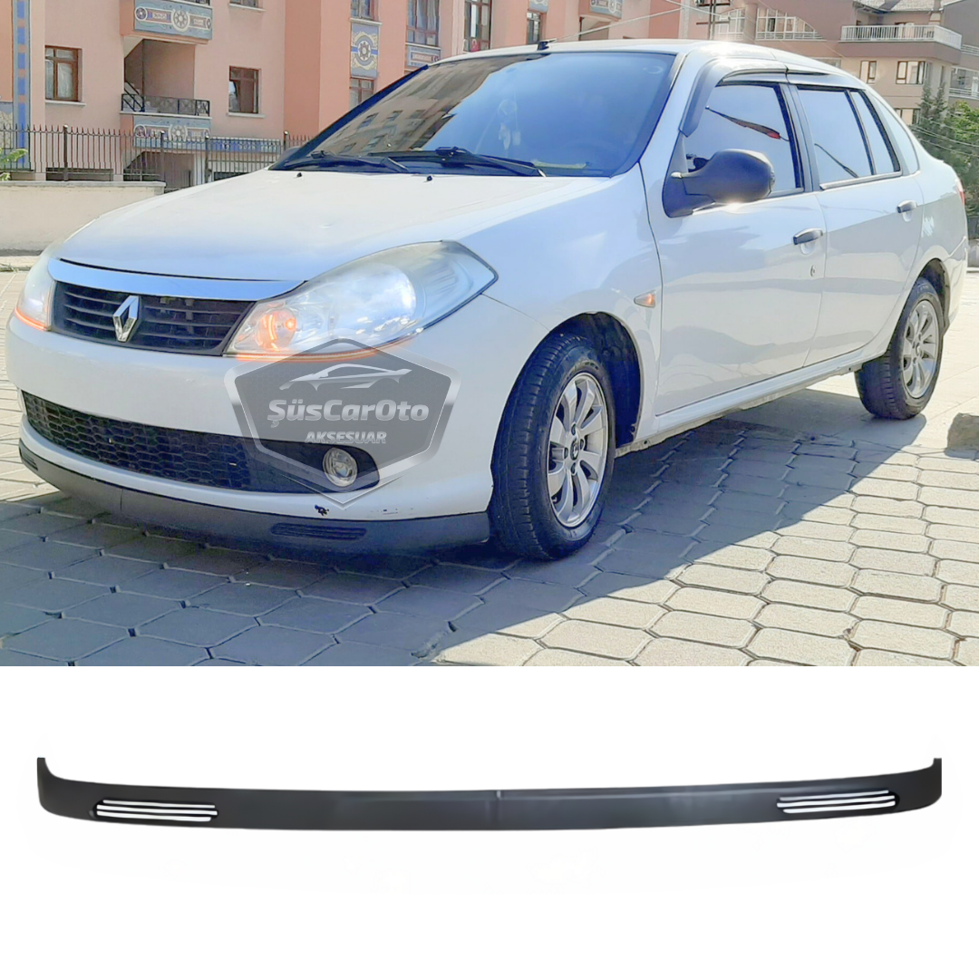 Renault Symbol 2008-2012 Thalia Compatible Universal V2 Laguna Lip Flexible Labio Delantero 2 Piezas Separador Delantero de Paragolpes Faldón Deflector de Nieve