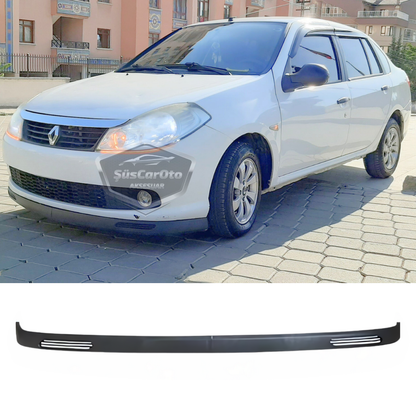 Renault Symbol 2008-2012 Thalia Compatible Universal V2 Laguna Lip Flexible Labio Delantero 2 Piezas Separador Delantero de Paragolpes Faldón Deflector de Nieve
