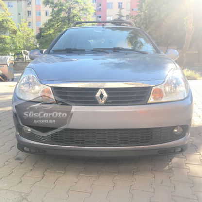 Renault Symbol 2008-2012 Thalia Compatible Universal Laguna Lip Spoiler Flexible Labio Delantero 2 Piezas Separador Delantero Faldón Delantero