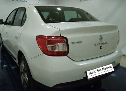 Renault Symbol 2013 en adelante alerón de maletero blanco brillante